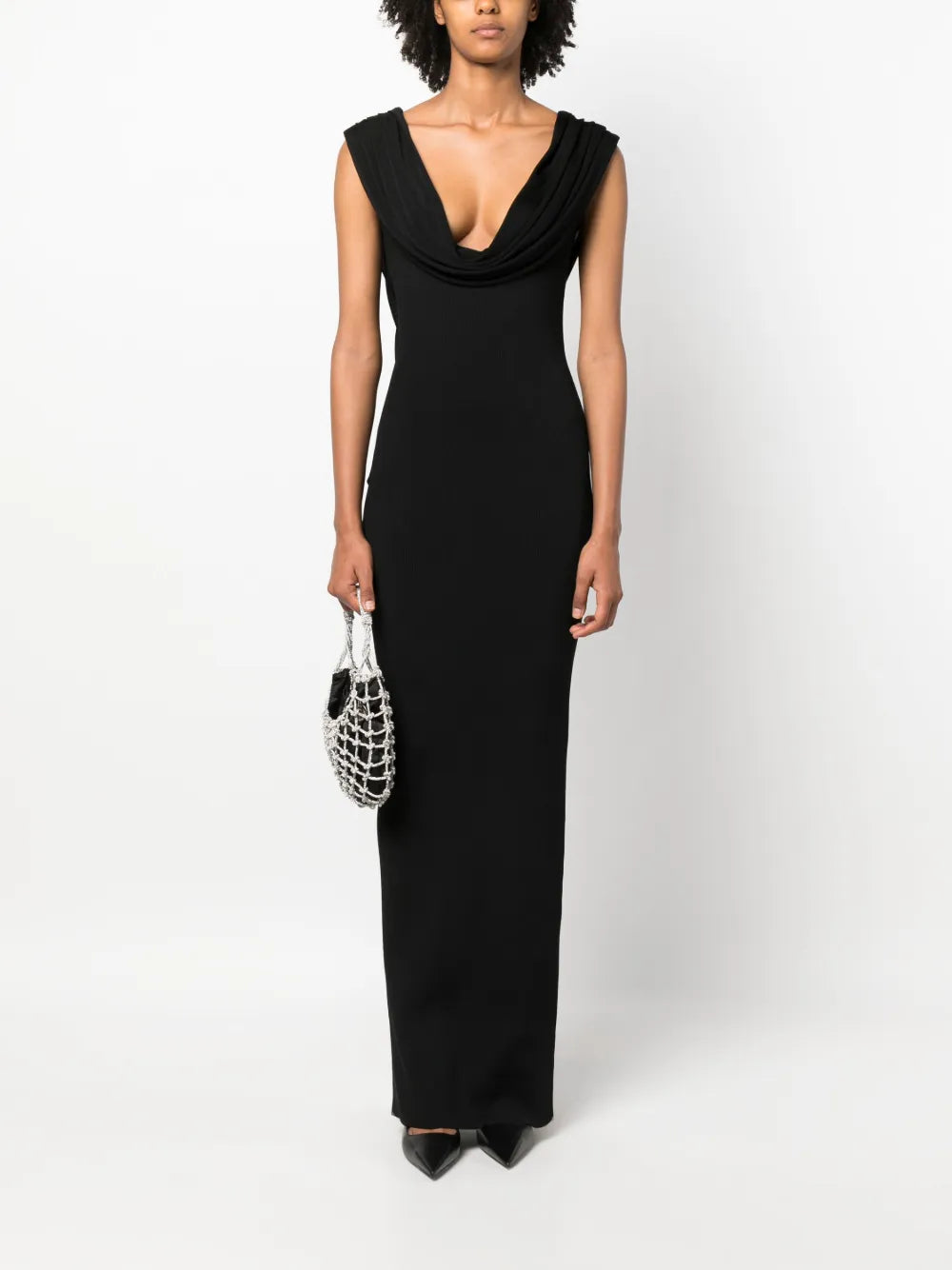 Kleid Cowl-Neck Maxi Dress