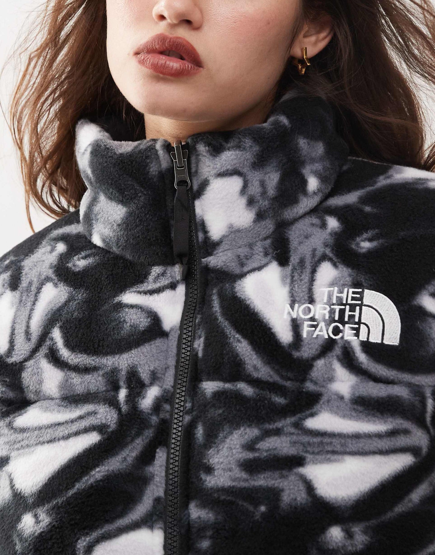 Retro Nuptse Polar Fleece Puffer Jacket