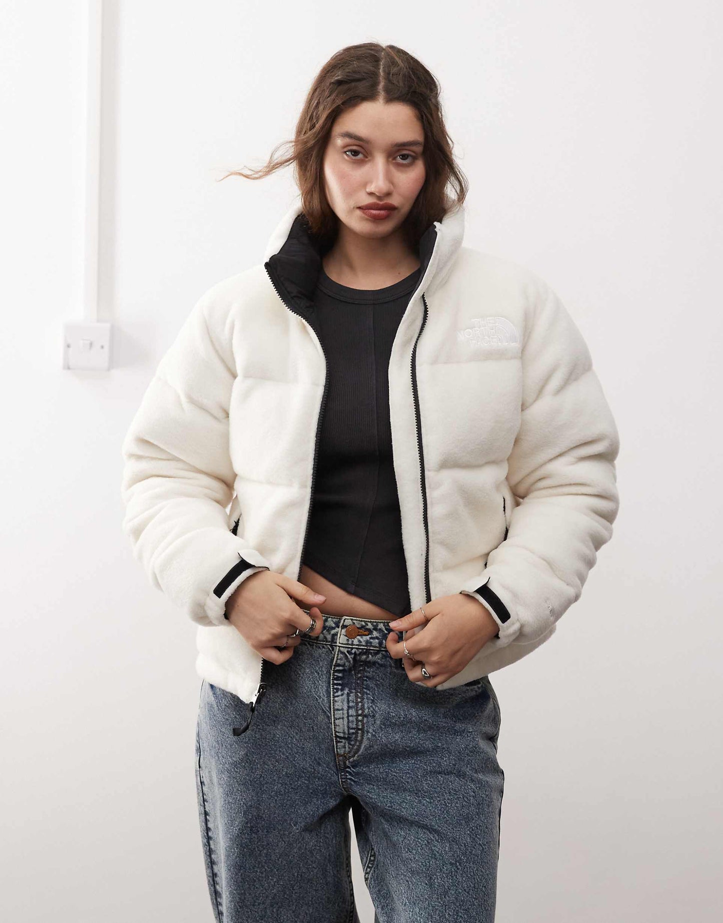 Retro Nuptse Polar Fleece Puffer Jacket