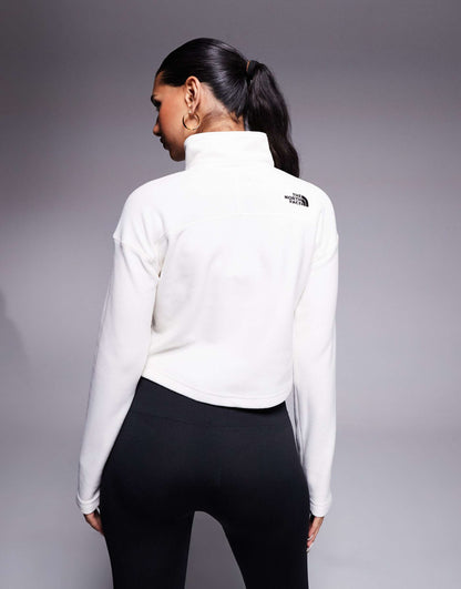 Glacier 1/4 Zip Logo Cropped Fleece