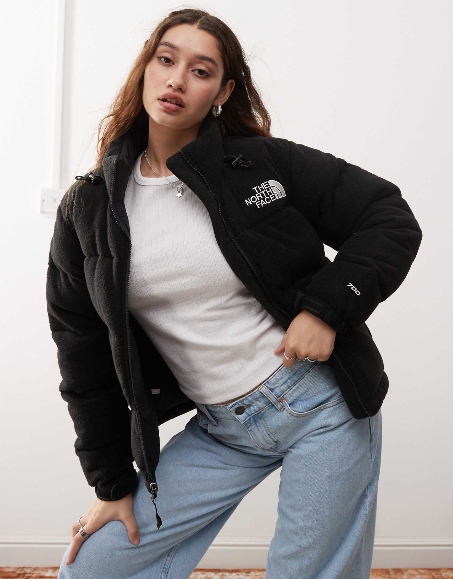 Retro Nuptse Polar Fleece Puffer Jacket