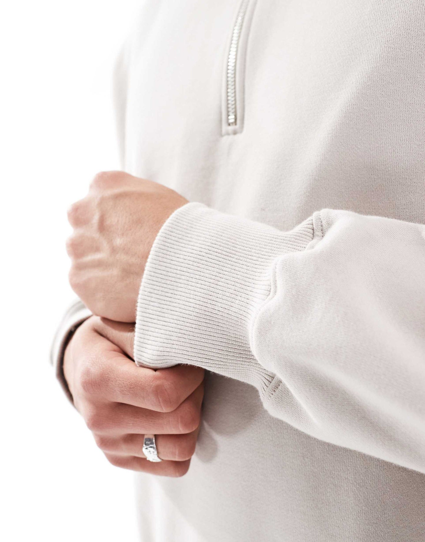 Premium Heavyweight Oversized Quarter Zip Sweatshirt 400Gsm