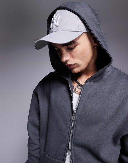 Premium Heavyweight Oversized Zip Through Hoodie 400Gsm