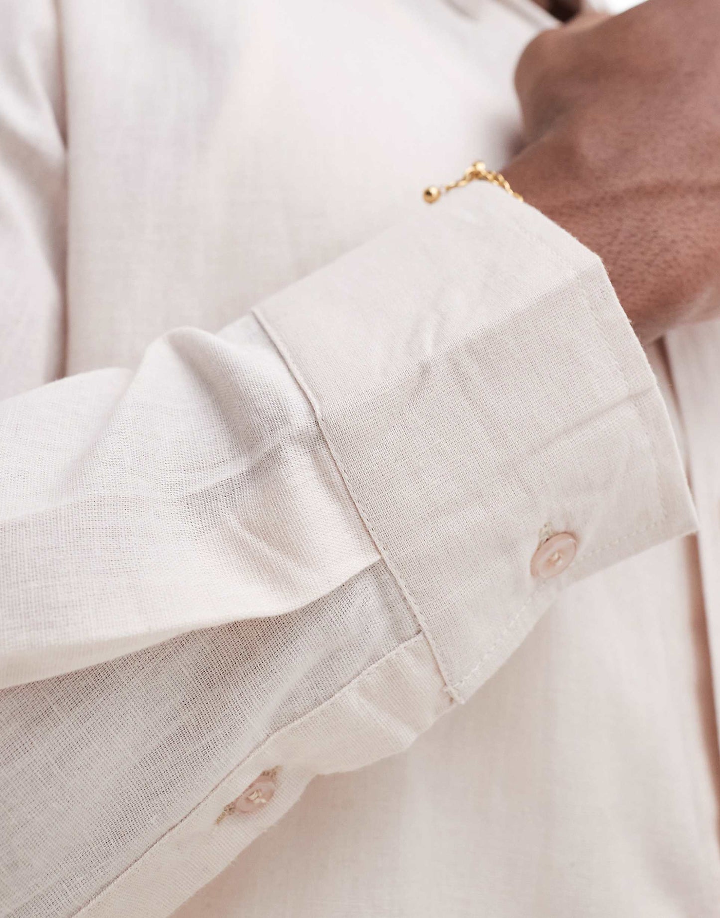 Linen Long Sleeve Beach Shirt