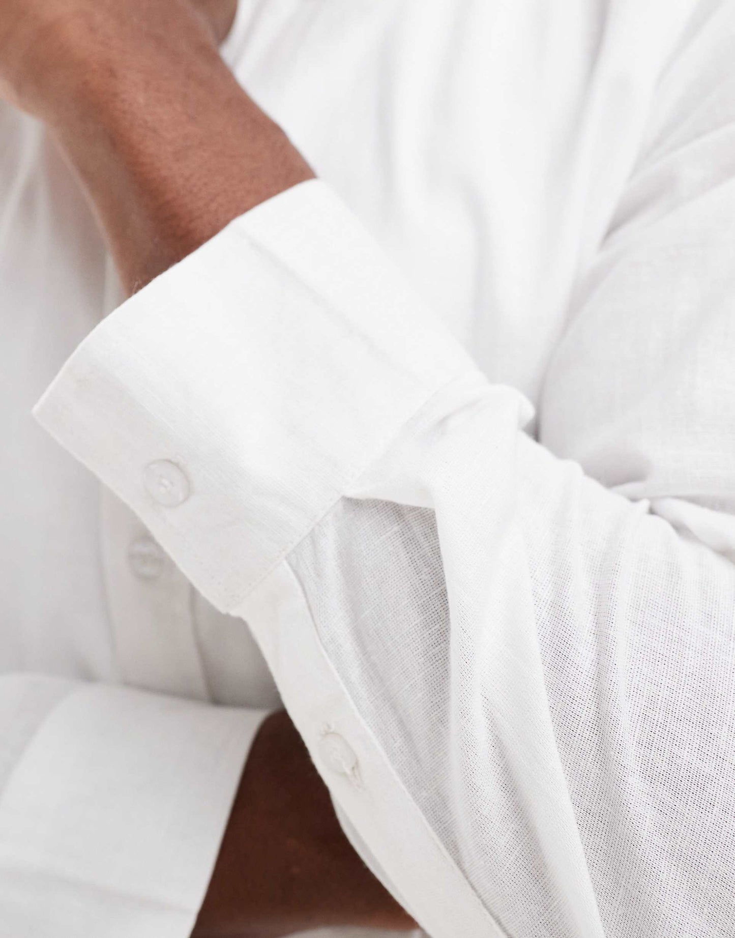 Linen Long Sleeve Beach Shirt