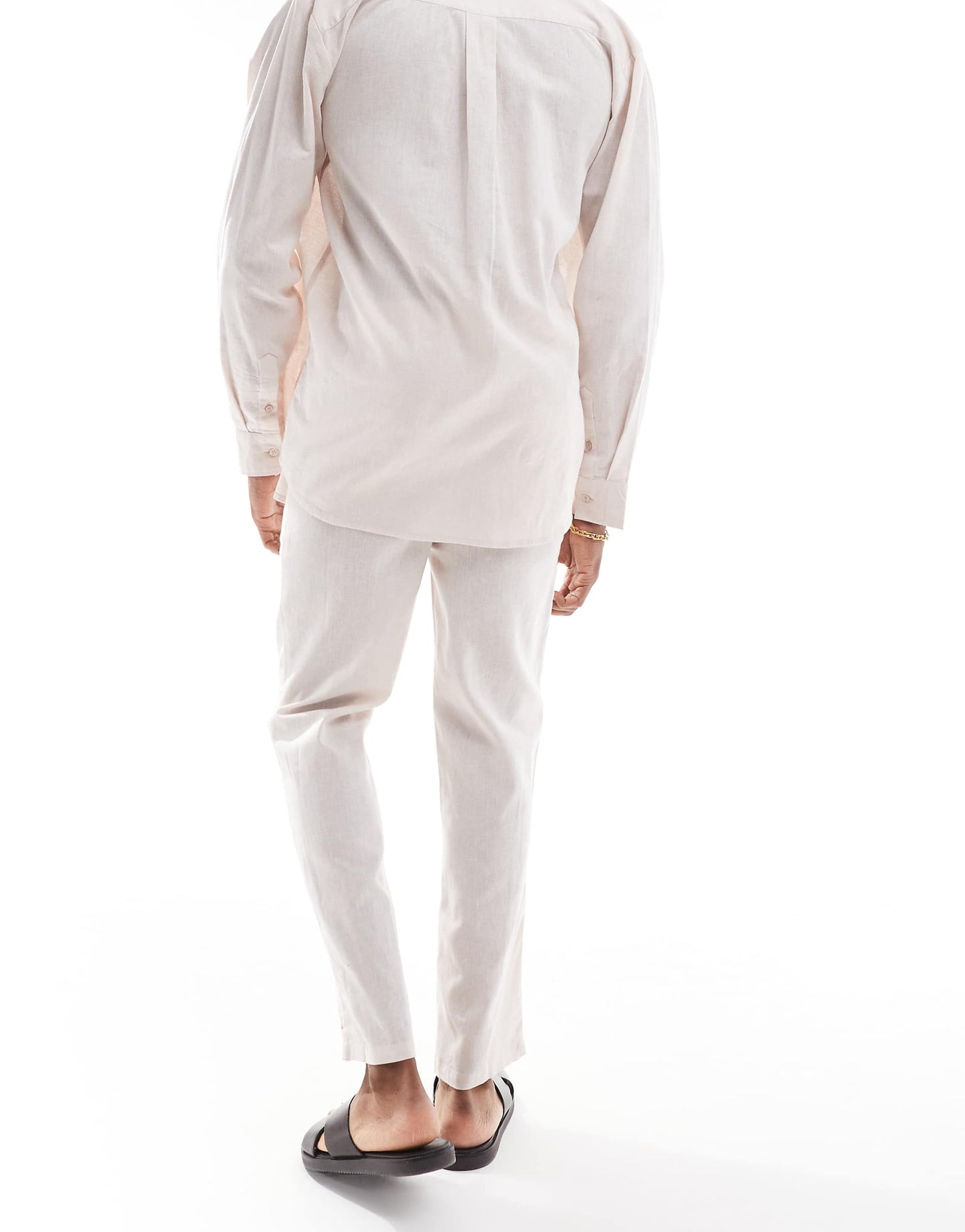 Linen Drawstring Beach Trouser