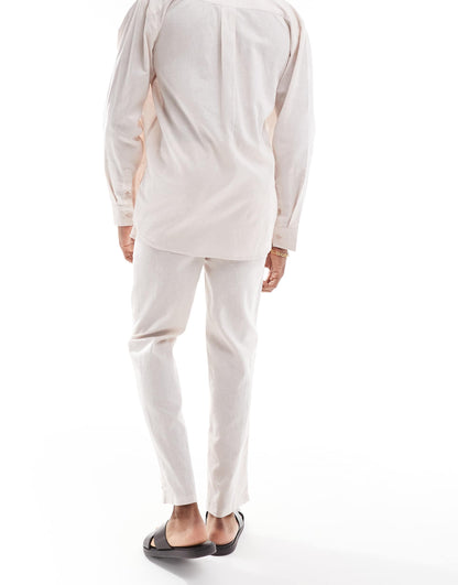 Linen Drawstring Beach Trouser