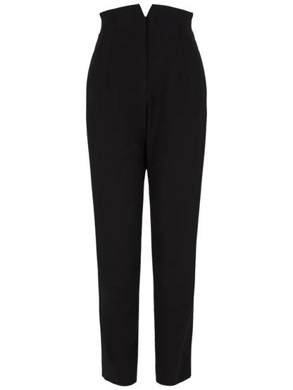 High-Waist Virgin Wool Trousers