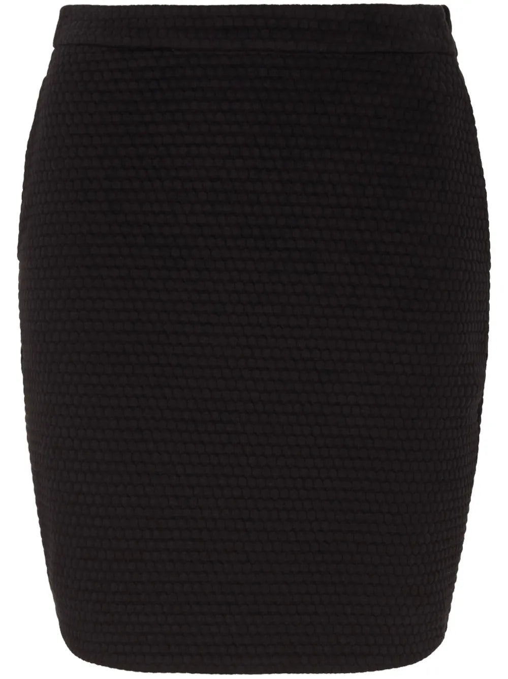 Elasticated-Waist Textured Skirt
