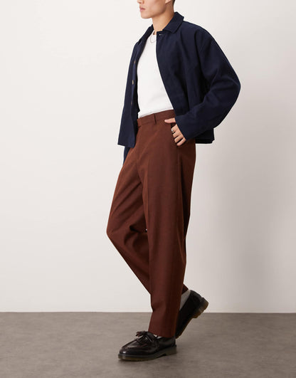 Smart Oversized Tapered Trousers