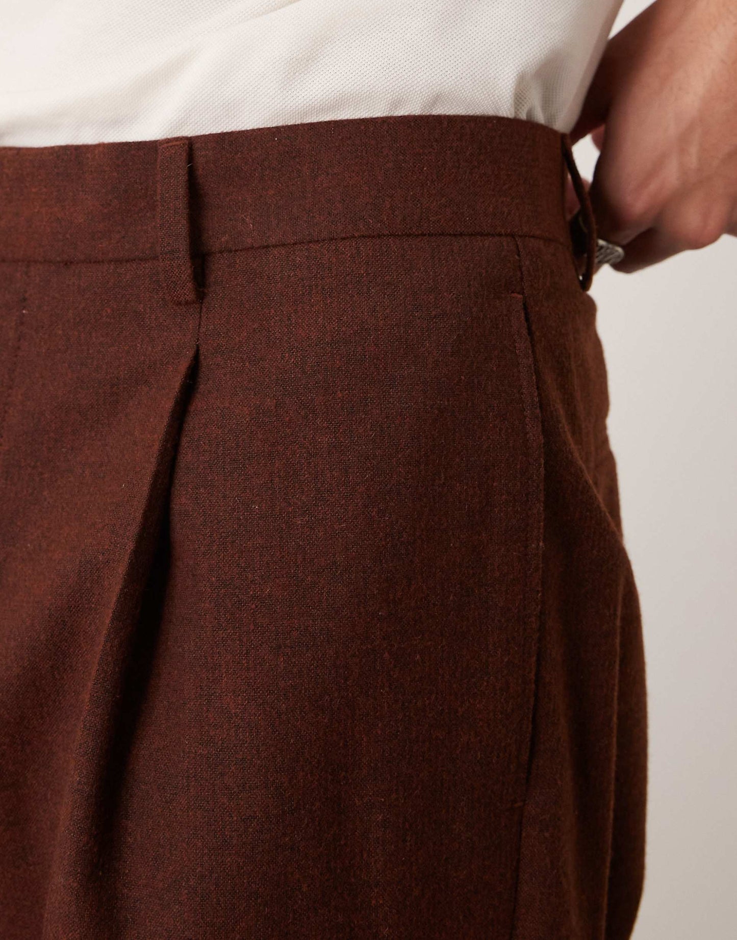 Smart Wide Leg Trousers With Front Pleat