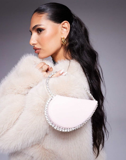 The Alessia Heart Jewel Clutch Bag