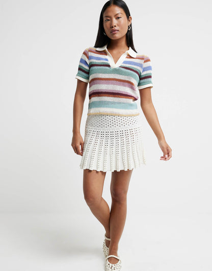 Striped Jersey Polo