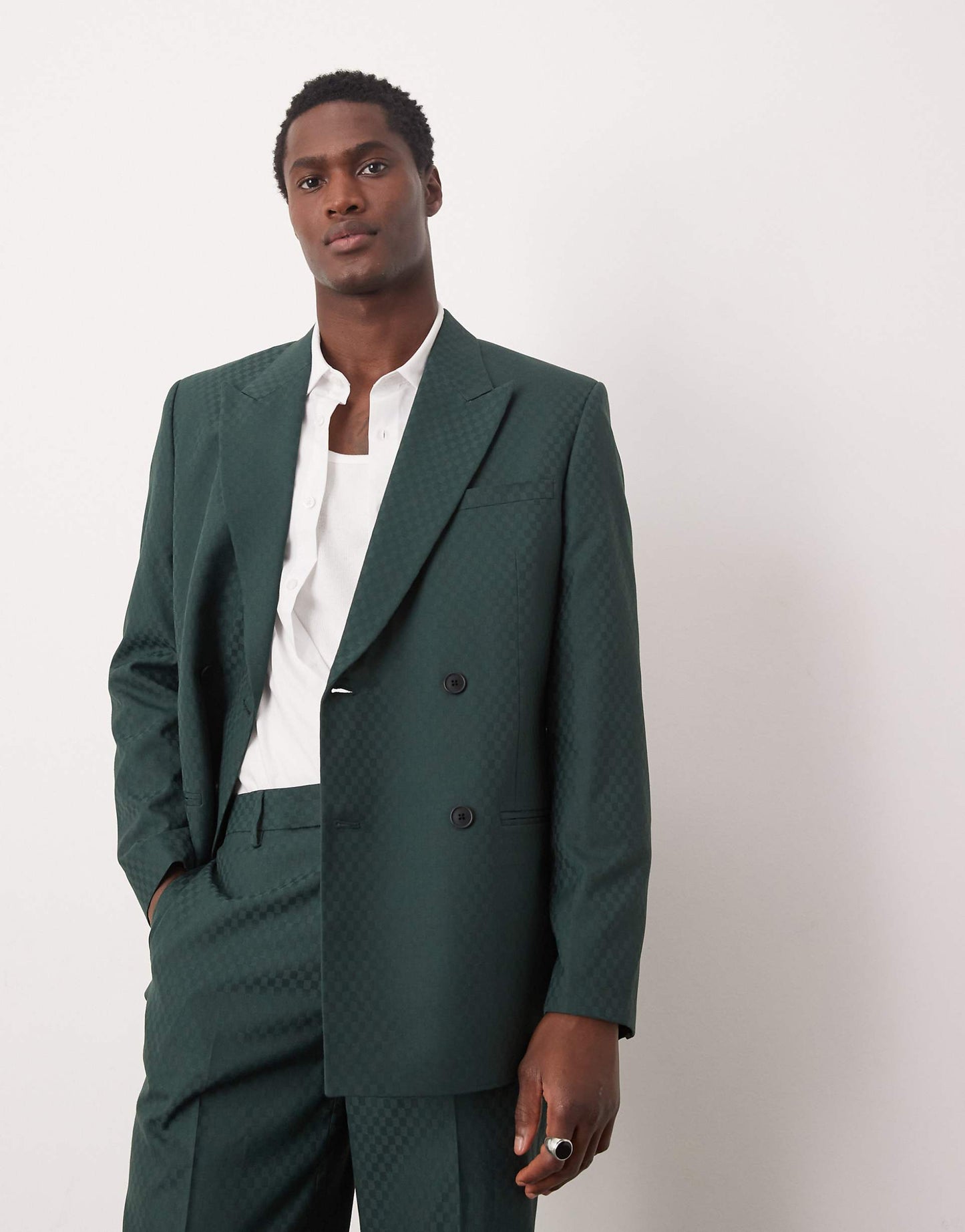 Double Breasted Regular Suit Jacket