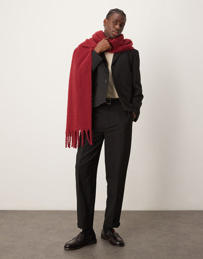 Boxy Cropped Suit Jacket