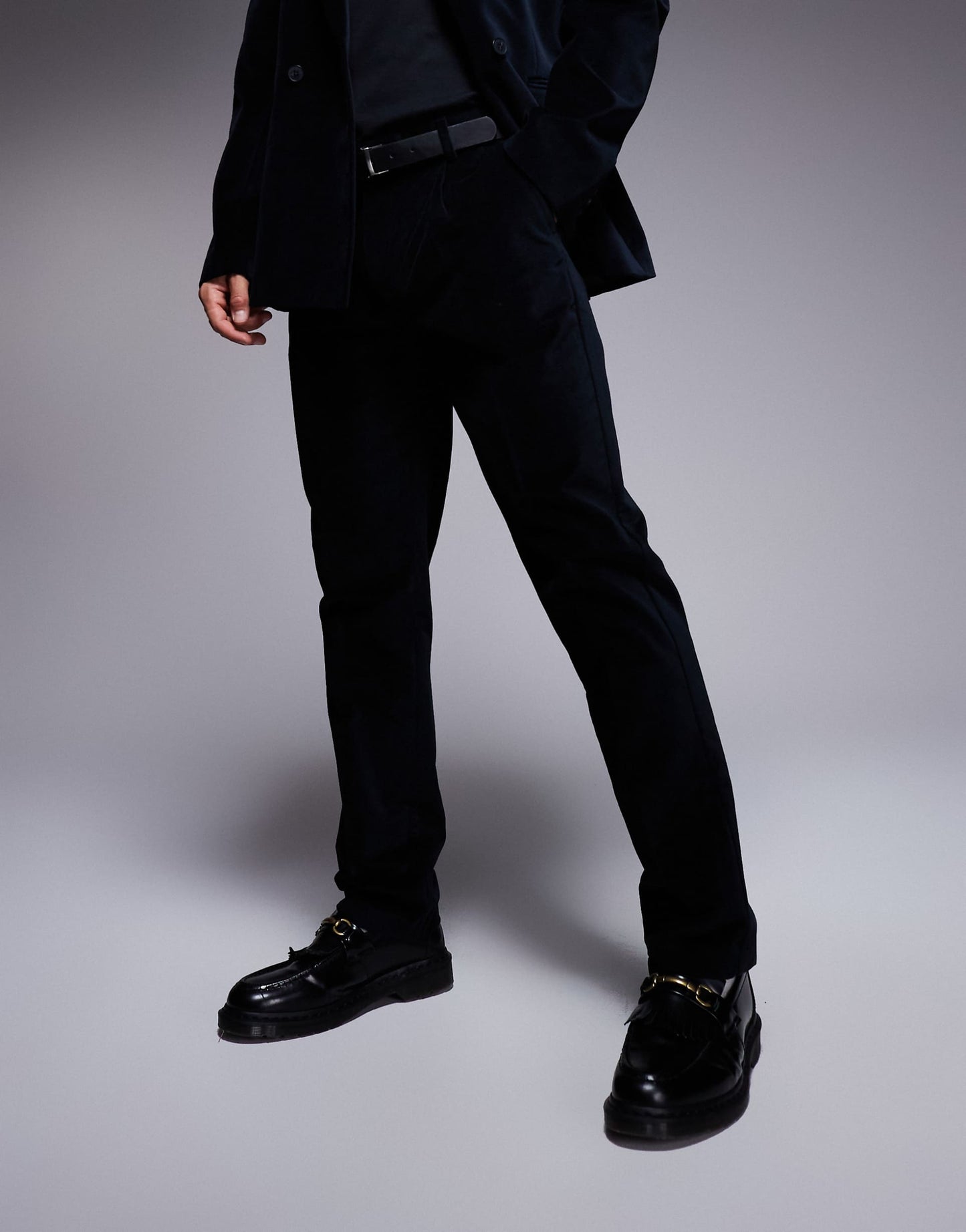 Slim Pleat Front Suit Trousers