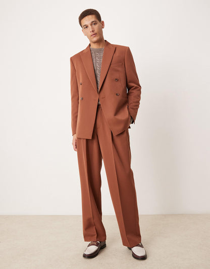 Regular Double Breasted Suit Jacket