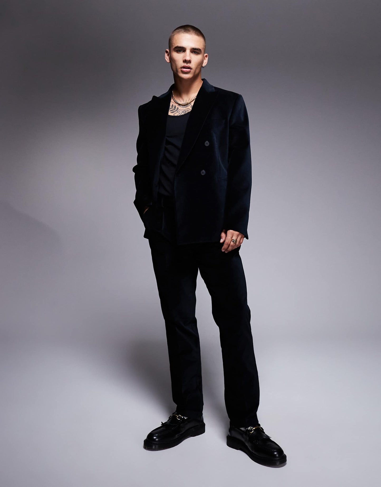 Slim Double Breasted Suit Jacket