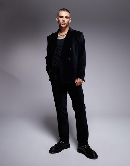 Slim Double Breasted Suit Jacket