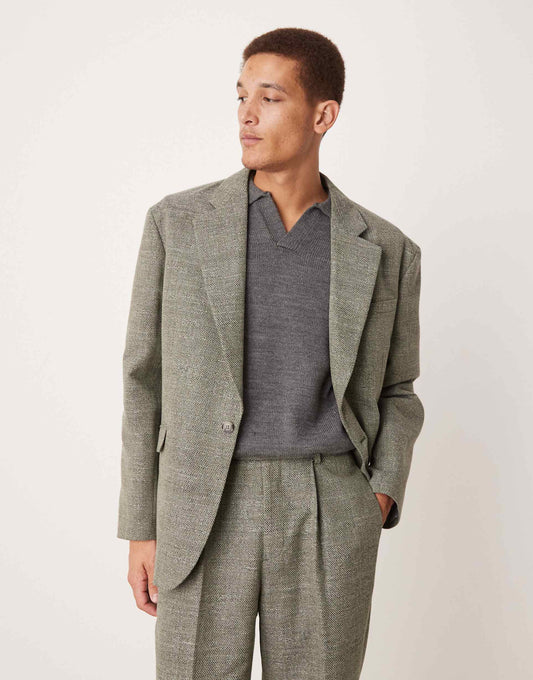 Relaxed Slouchy Dad Suit Jacket