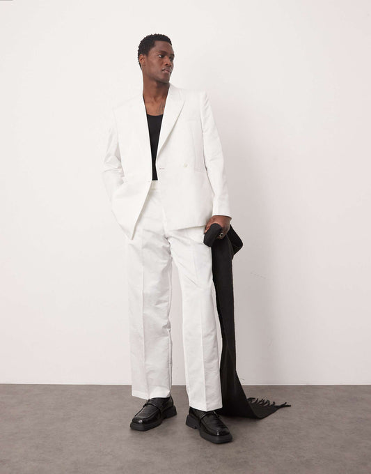 Wide Leg Suit Trousers