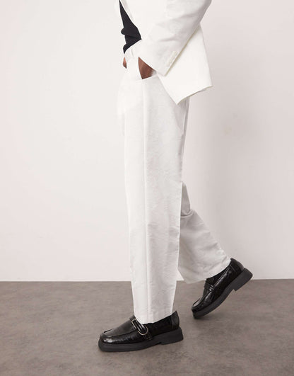 Wide Leg Suit Trousers