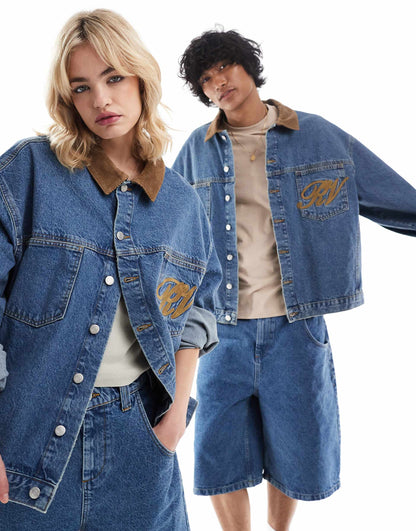 Unisex Denim Western Jacket Co-Ord