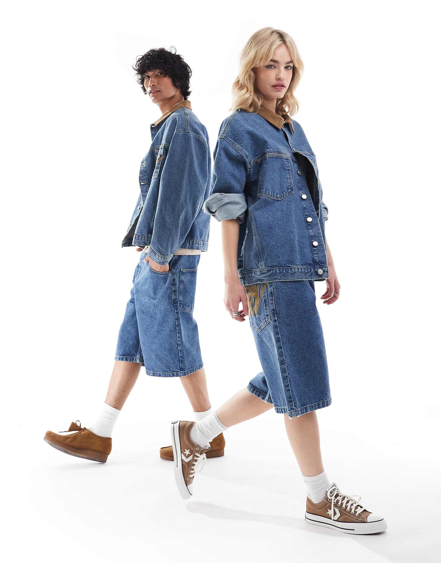Unisex Denim Western Jacket Co-Ord