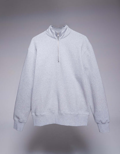Premium Heavyweight Oversized Quarter Zip Sweatshirt 400Gsm
