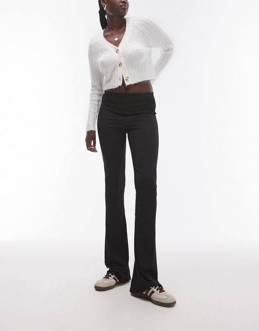 Tall Skinny Rib Flared Trouser