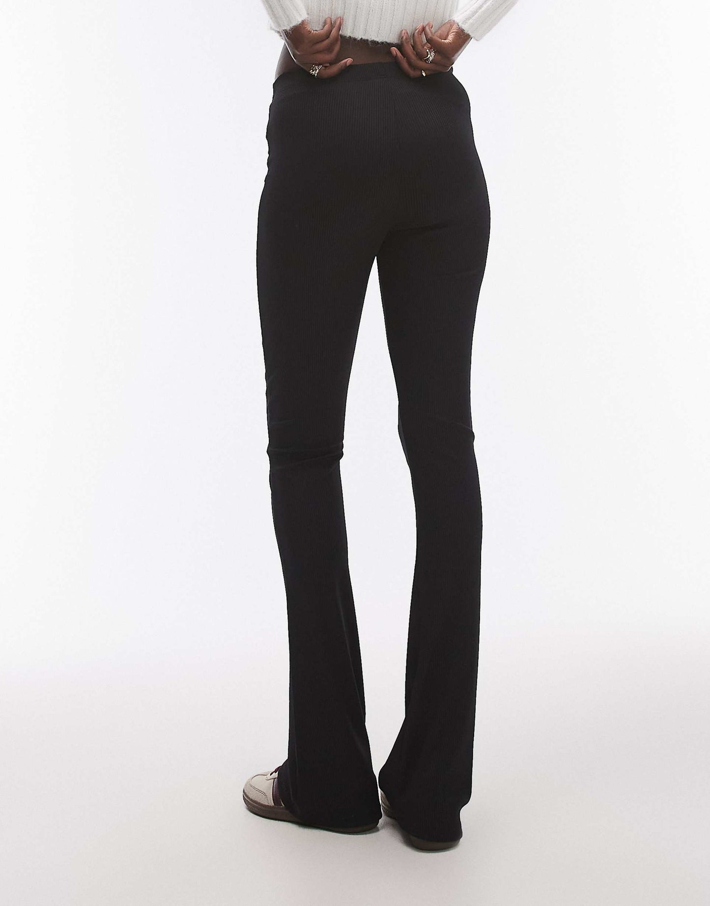 Tall Skinny Rib Flared Trouser