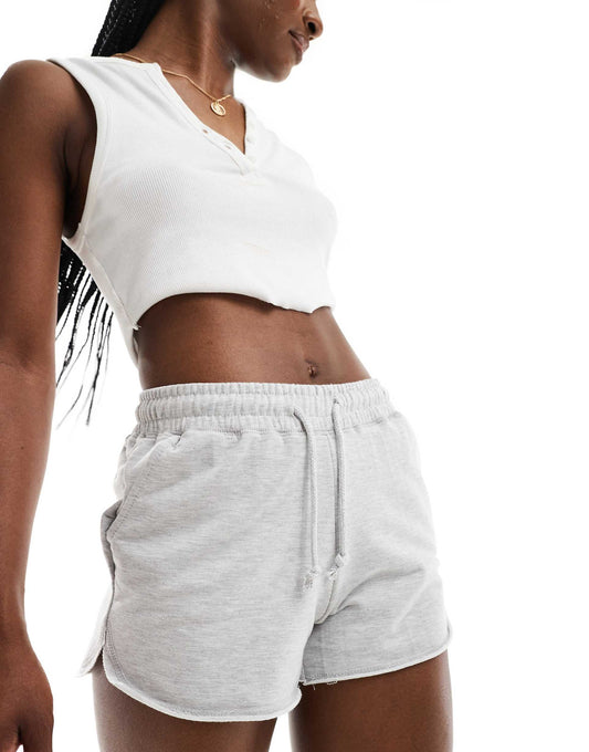 Drawstring Waist Runner Short