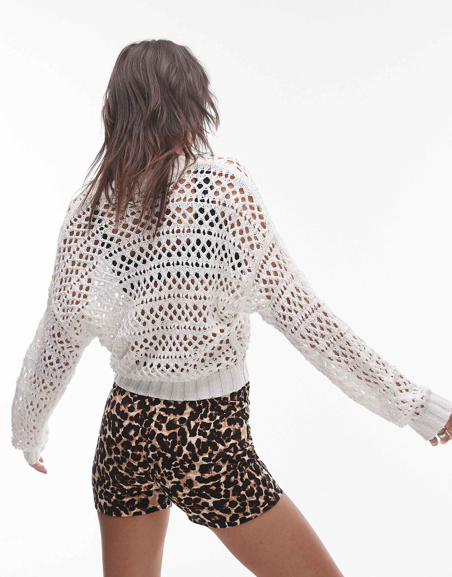 Knitted Mix Stitch Cardigan