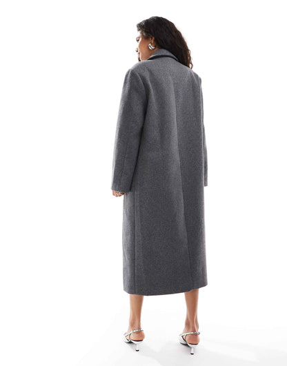 Formal Drop Shoulder Maxi Coat