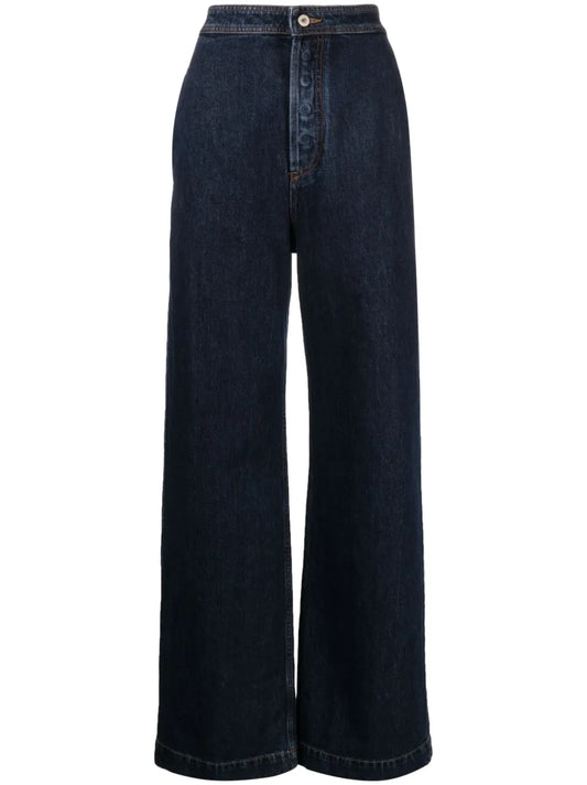 High-Rise Straight-Leg Jeans