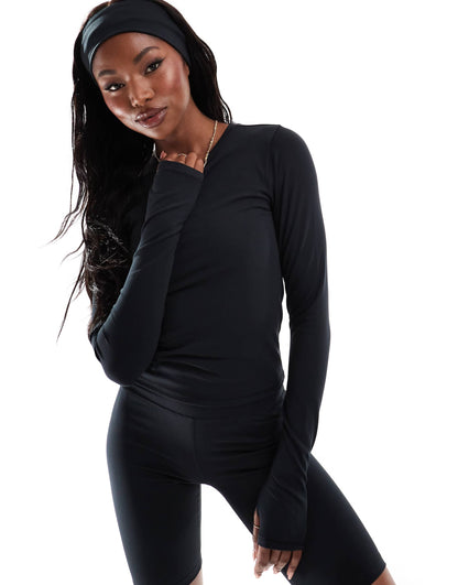 Icon Soft Touch Mock Neck Performance Long Sleeve Top