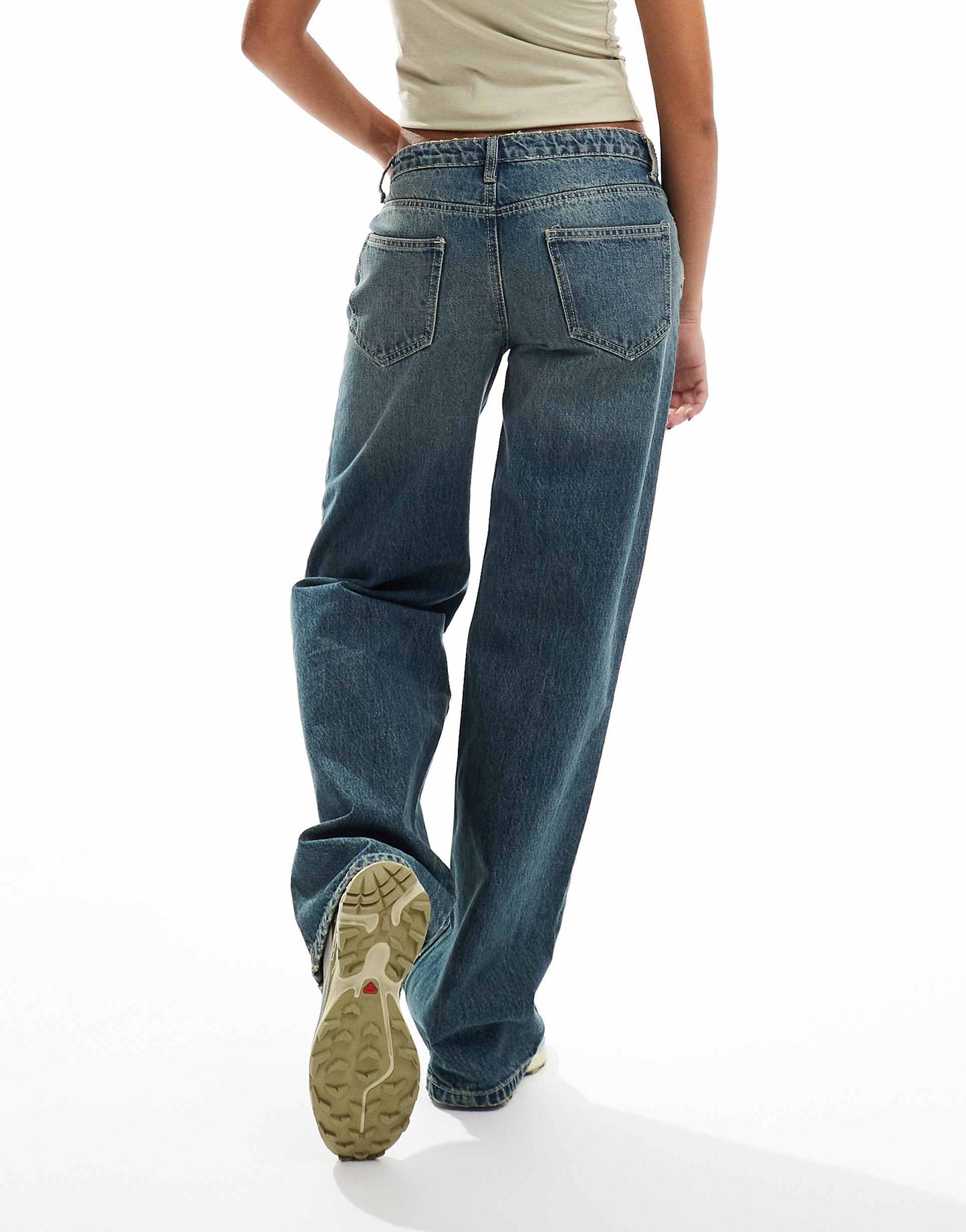 Low Rise Boyfriend Jeans