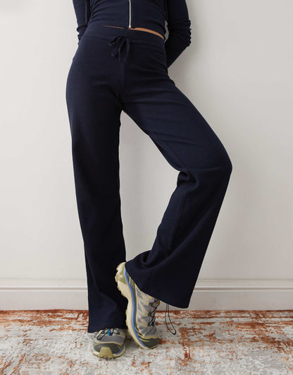 Straight Leg Waffle Pant