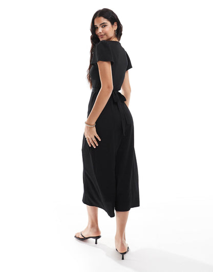 Button Through Midi Tee Dress With Tie Back