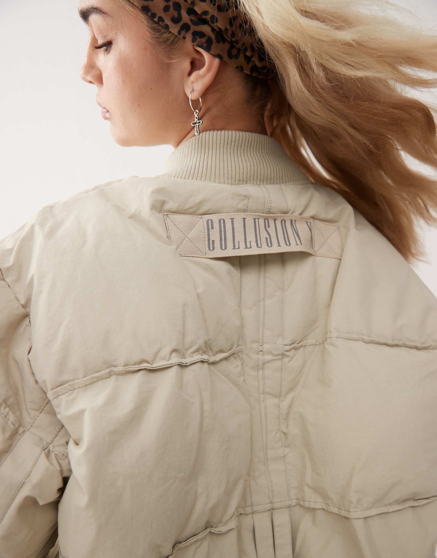 Oversized Bomber With Branding