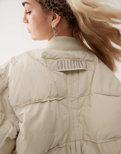 Oversized Bomber With Branding