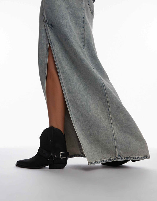 Kendra Western Ankle Boots