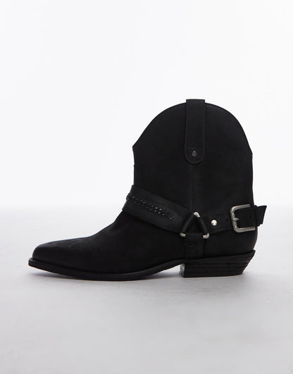Kendra Western Ankle Boots