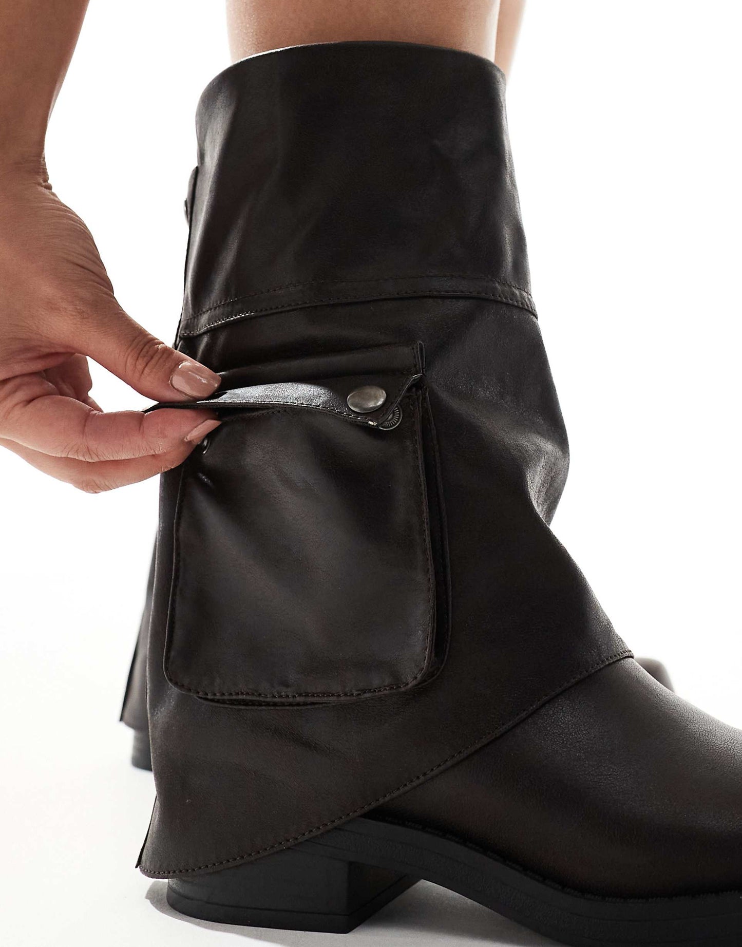Mid Calf Boot With Pocket