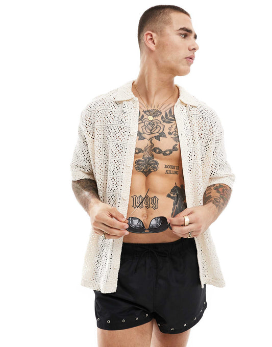 Crochet Patterned Shirt