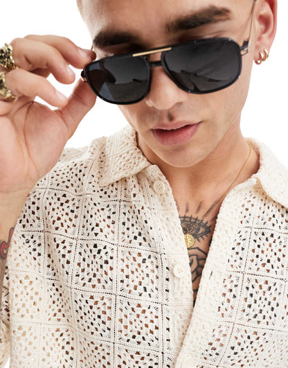 Crochet Patterned Shirt