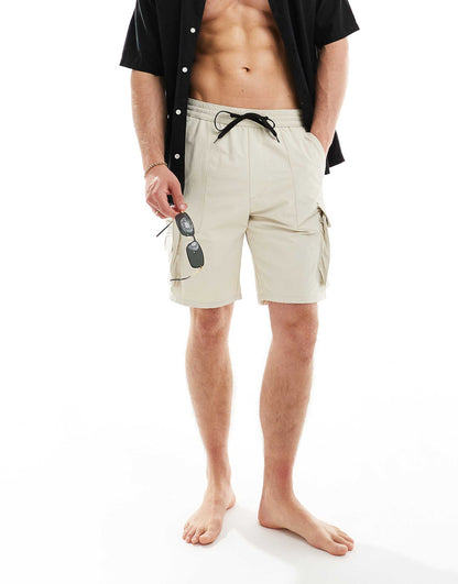 Nylon Cargo Pocket Short