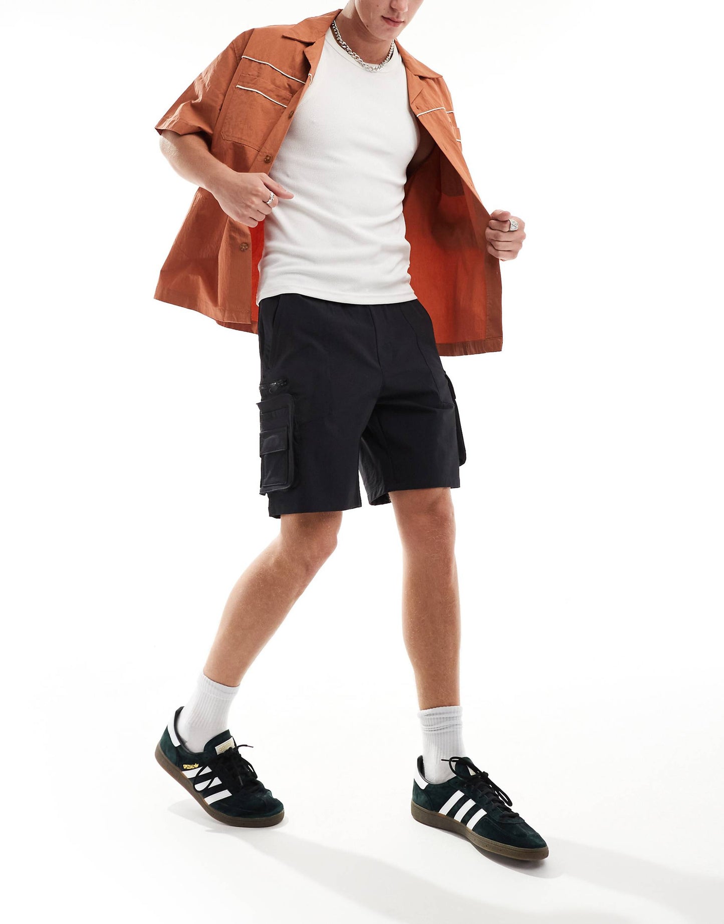 Nylon Cargo Pocket Short