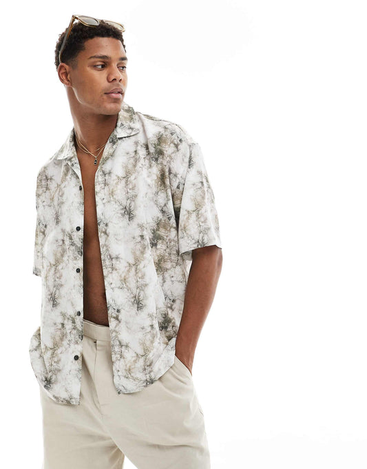 Graphic Blur Printed Shirt
