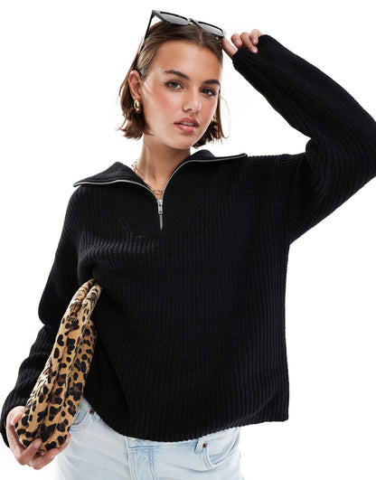 Femme Half Zip Jumper